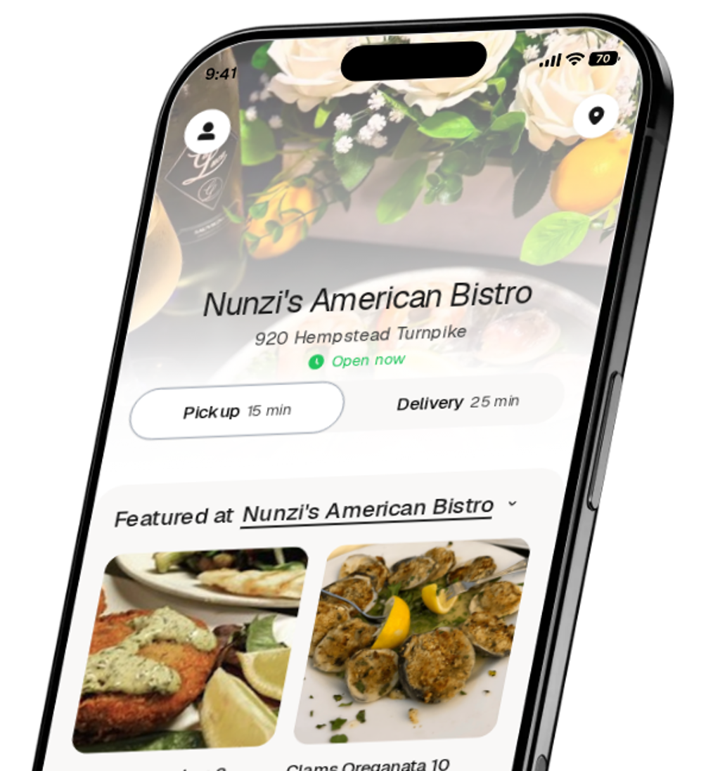 Nunzi's American Bistro app preview