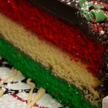 Italian Rainbow Cake.