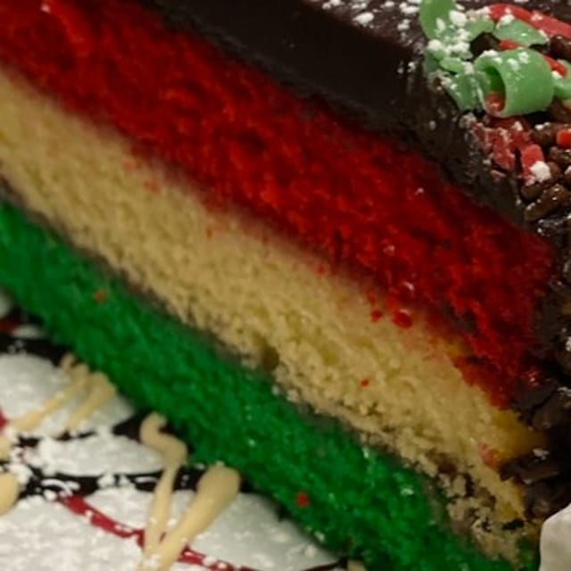 Italian Rainbow Cake.