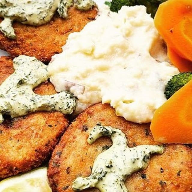 Lobster Seafood Cakes.