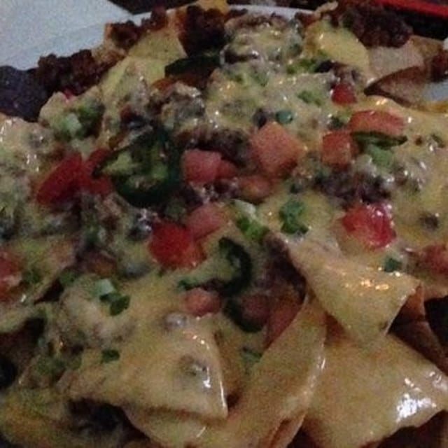Cheesy Nachos.