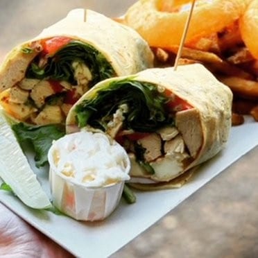 Tuscan Chicken Wrap.