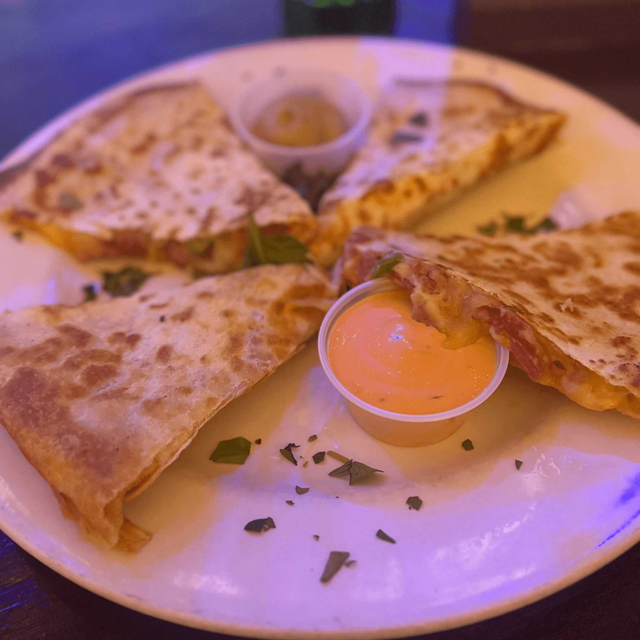 Cheese Quesadilla.