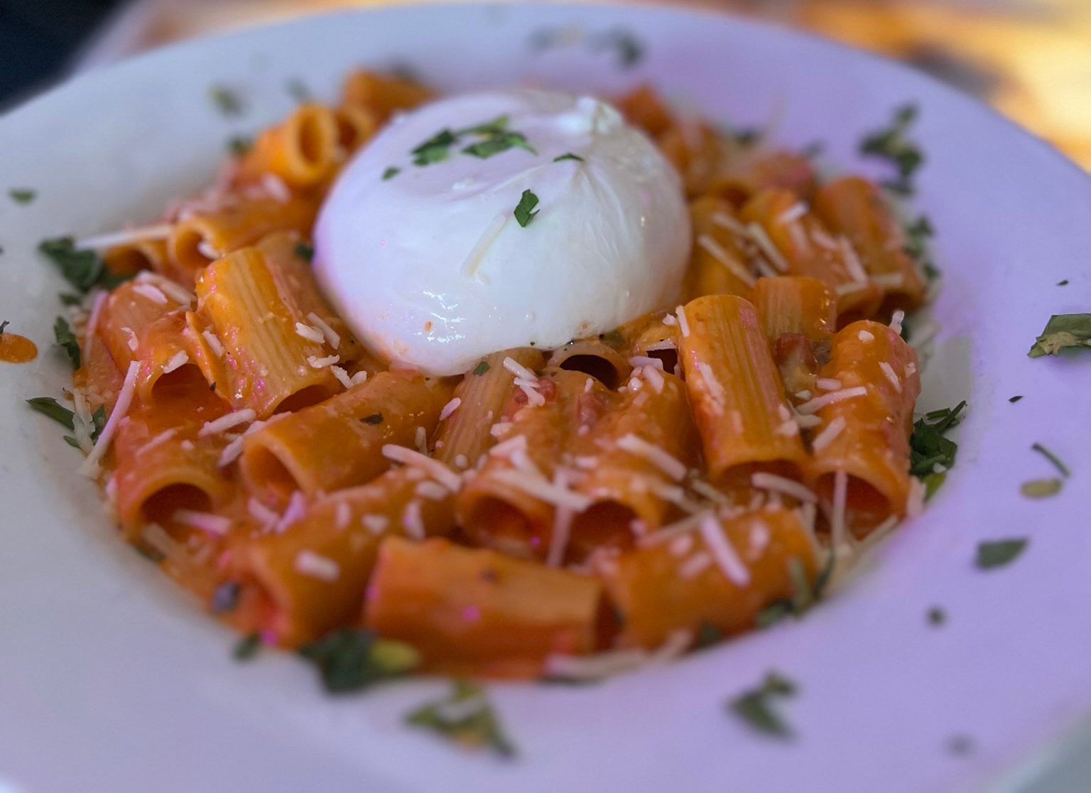 Spicy Rigatoni Ala Vodka.
